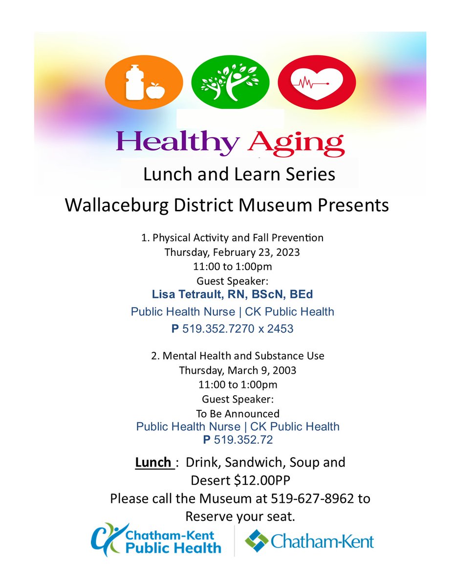 Please join us for our Lunch and Learn Series