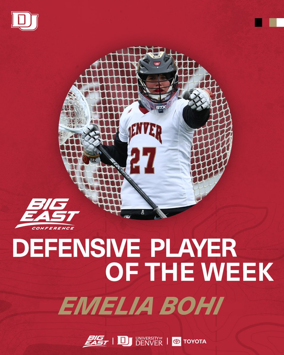 Shoutout to Goalkeeper Emelia Bohi for being named @BIGEASTchamps Defensive Player of the Week!