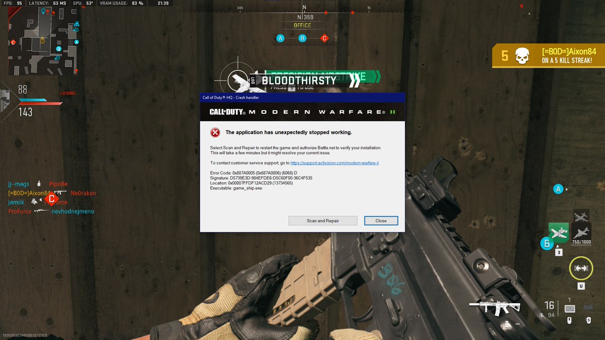 It's nothing wrong with the game. #newinstall #reinstalled #reinstalledwindows #goodspecs #nothingwrong
#modernwarfare2 #cod #expensivegamescrash