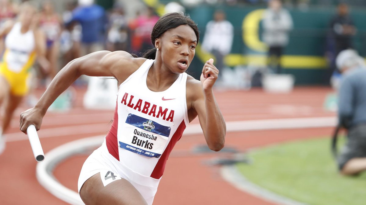 #BlackHistoryMonth Today we highlight former <a href="/hartsellehigh/">Hartselle High School</a> Track Athlete Quanesha Burks. Quanesha attended <a href="/UofAlabama/">The University of Alabama</a> after high school where she won multiple NCAA championships including being Alabama's first Women's Long Jump Champion. She also competed in the 100 meter dash