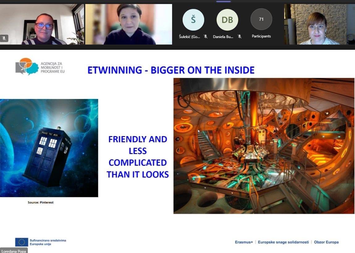 The first webinar in a new series with <a href="/eTwinningHR/">eTwinning Hrvatska</a> kicked off today. What a wonderful webinar it was 🤩 Thank you to <a href="/loreuab/">Lore P.</a> &amp; my co-host <a href="/AlenkaMiljevic/">Alenka Miljević</a>