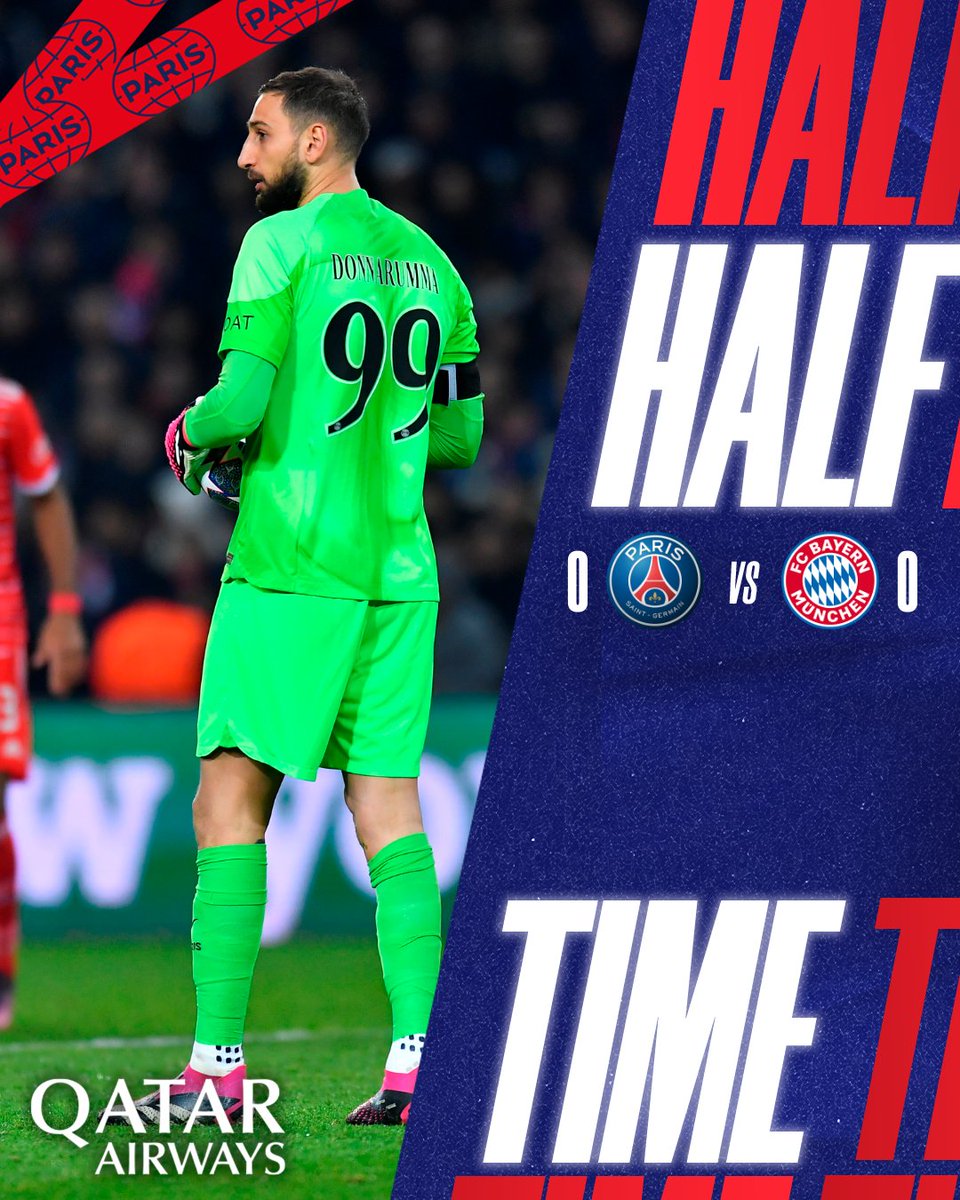 PSG_inside's tweet image. ⏸ Mi-temps au Parc des Princes !

0️⃣-0️⃣ après 45 minutes dans ce #PSGFCB.