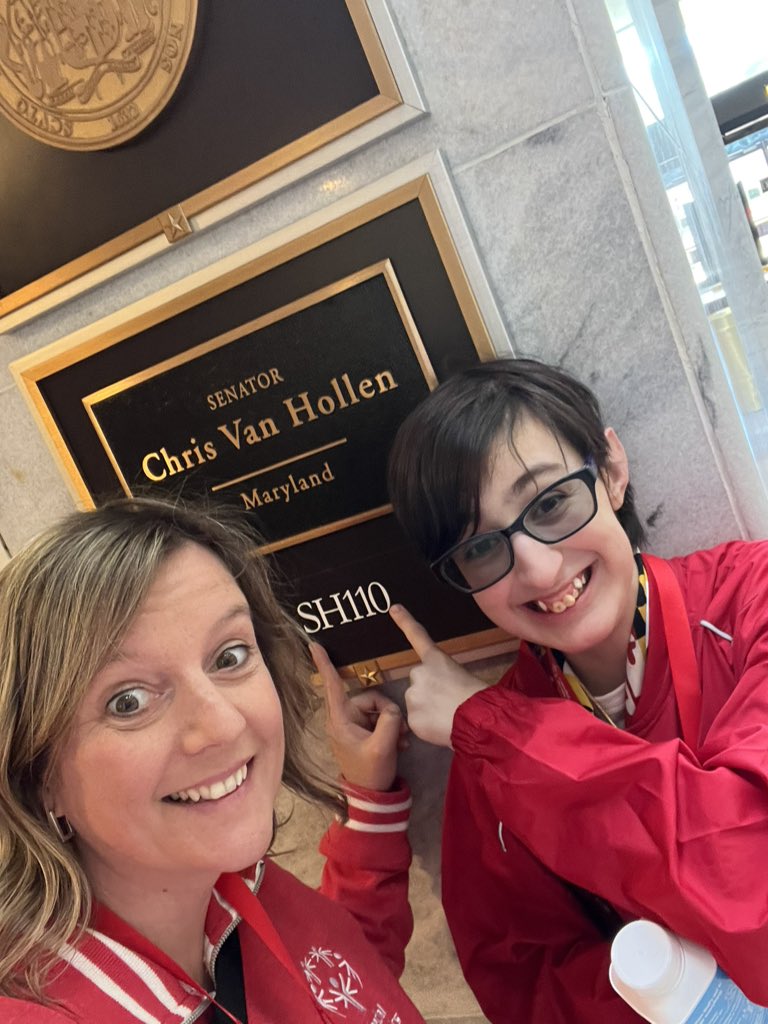 Gearing up for our last meeting with @VanHollenForMD for #SOHillDay with @SpOlympicsMD  #unifiedgeneration