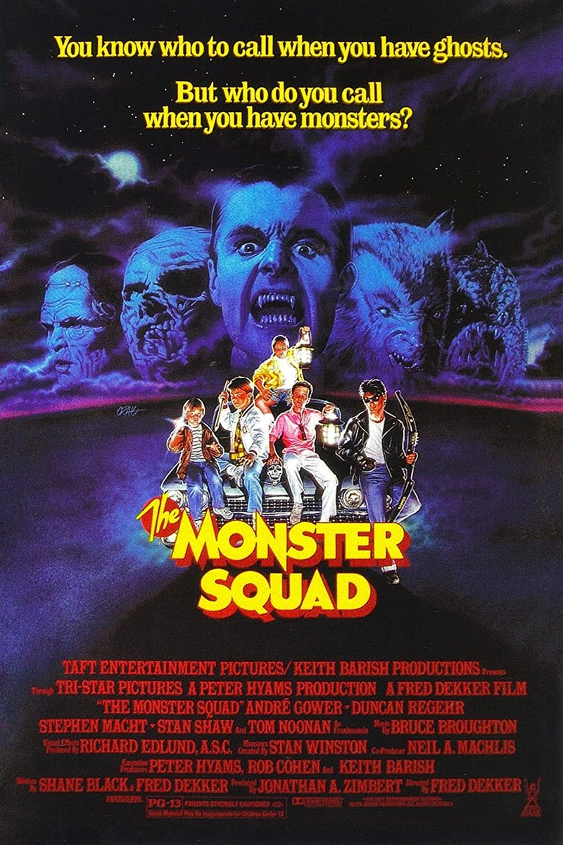 🎫 The Monster Squad 
📅 1987 
📽 Fred Dekker 
#️⃣ #AndreGower #RobbyKiger #AshleyBank #RyanLambert #BrentChalem #TomNoonan #MichaelFaustino #TheMonsterSquad #NowWatching #FilmTwitter #MoviePosters