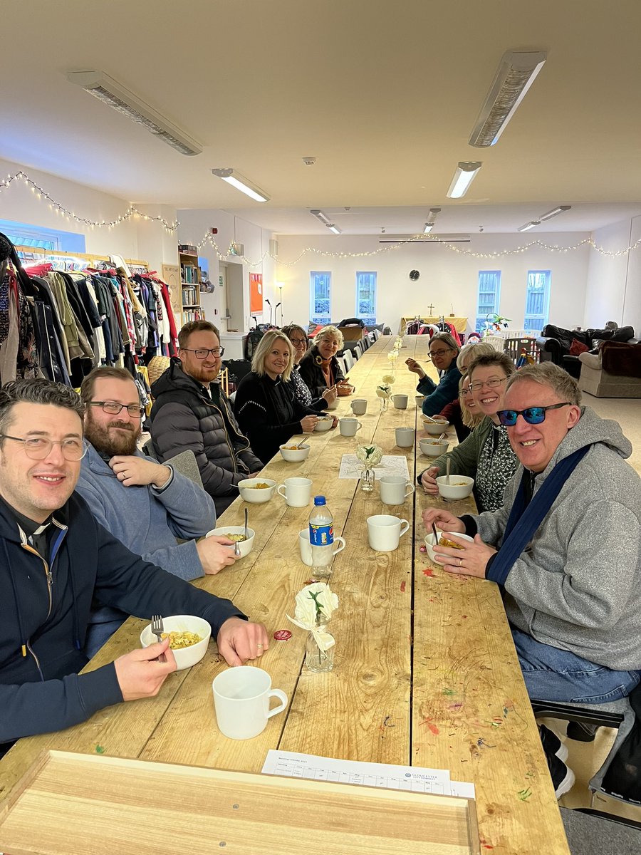 BishGloucester's tweet photo. Wonderful day in Gloucester City Deanery @glosdioc @churchofengland including Community Garden #StPhilipStJamesHucclecote; Lunch with clergy & lay leaders; Politics class @7valeschool; & #FunAndFree @TuffleyStG https://t.co/4pxq3ykI96