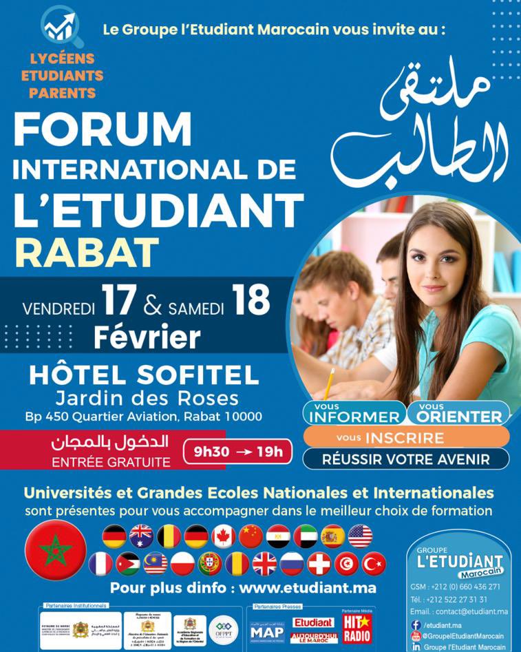 Rejoignez-nous au Forum International de l’Etudiant à Rabat le 17 et 18/02. Vous êtes en quête d’une formation pstbac d’excellence? L'événement sera riche en échange d'idées et perspectives futures. Découvrez les formations offertes par l’ESSEC!
#ÉtudesSupérieures #ESSECinAfrica