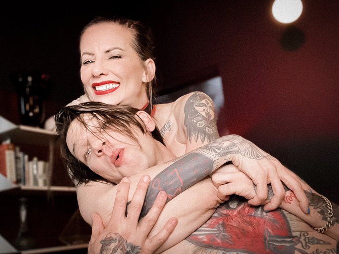 Happy 10th V-Day together to my ride or die, 4-eva love of this life &amp; beyond, the unequaled @MaitresseM<a href="/tag/happypridemonth"class="tags"><span>#happypridemonth</span></a><a href="/tag/pridemonth"class="tags"><span>#pridemonth</span></a><a href="/tag/hrt"class="tags"><span>#hrt</span></a>