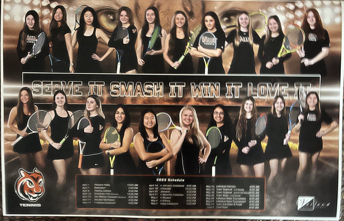 ValGirlTen's tweet photo. Can’t wait for tennis season to start! #VGTROCKS ⁦@vhstigers⁩ https://t.co/KDWind3VBo