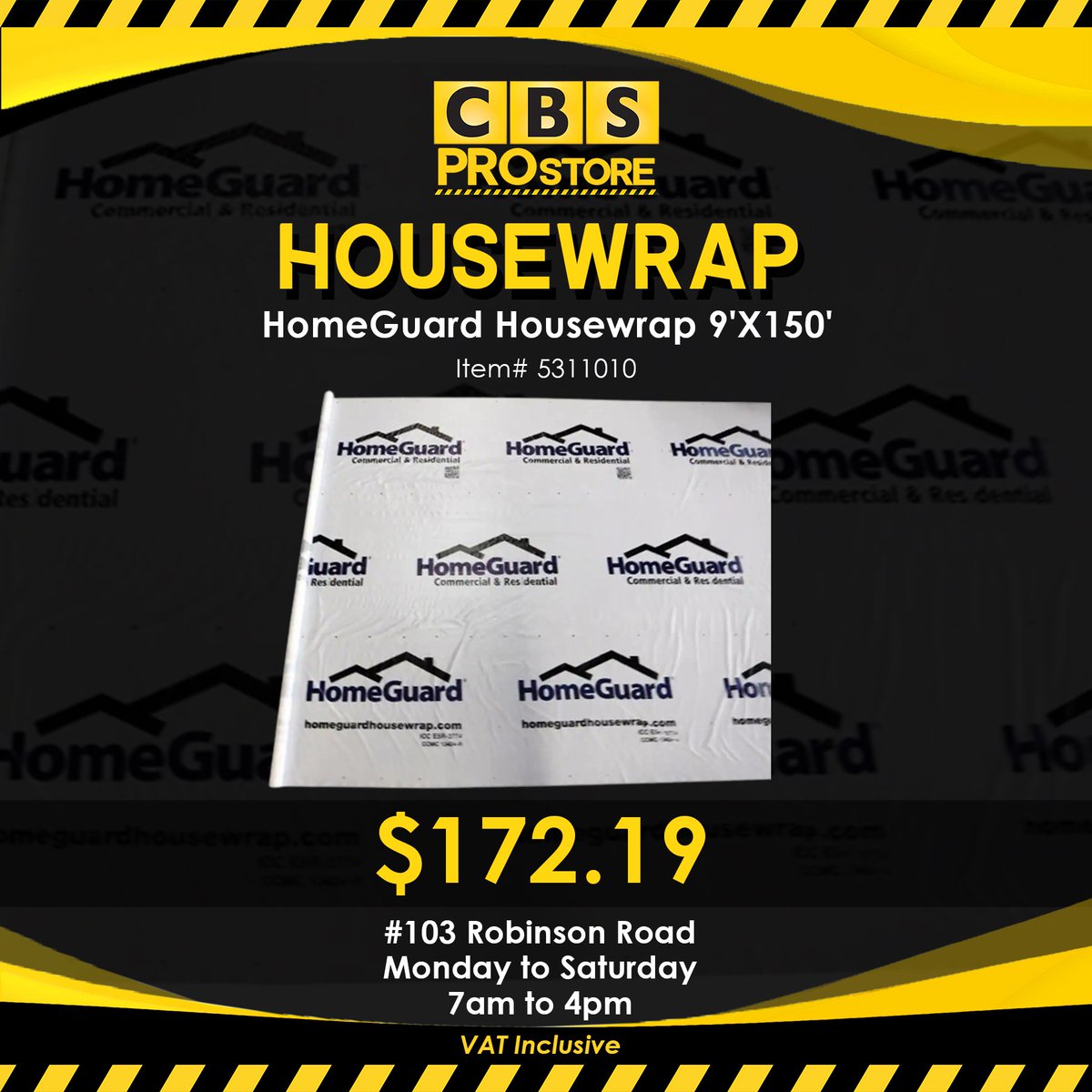 HardiePlanks, HardieTrim and Housewrap are available at the @CBSPROstore on Robinson Road 🛠!

📍 103 Robinson Road
🕖 Mon to Sat; 7am to 4pm

#CBSPRO #buildbeautiful