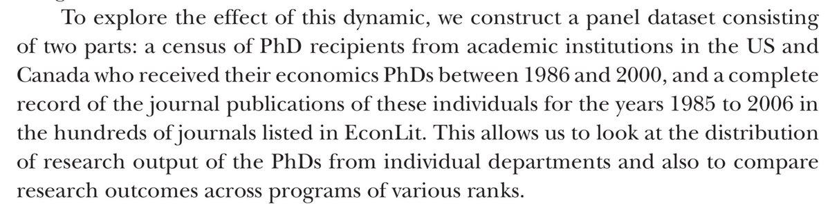 ShengwuLi's tweet photo. Reminder that research potential is extremely hard to measure at the PhD admissions stage, and many great researchers come from outside ‘top’ departments. https://t.co/GHjvtej8Xy