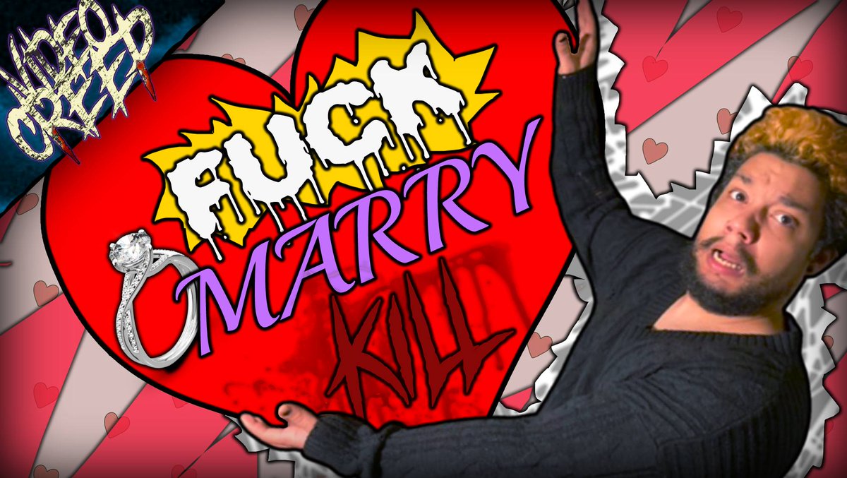 New video out now going over your picks for FMK! Start your valentines day right with a little creep! youtu.be/hQQBjQ4vjAE