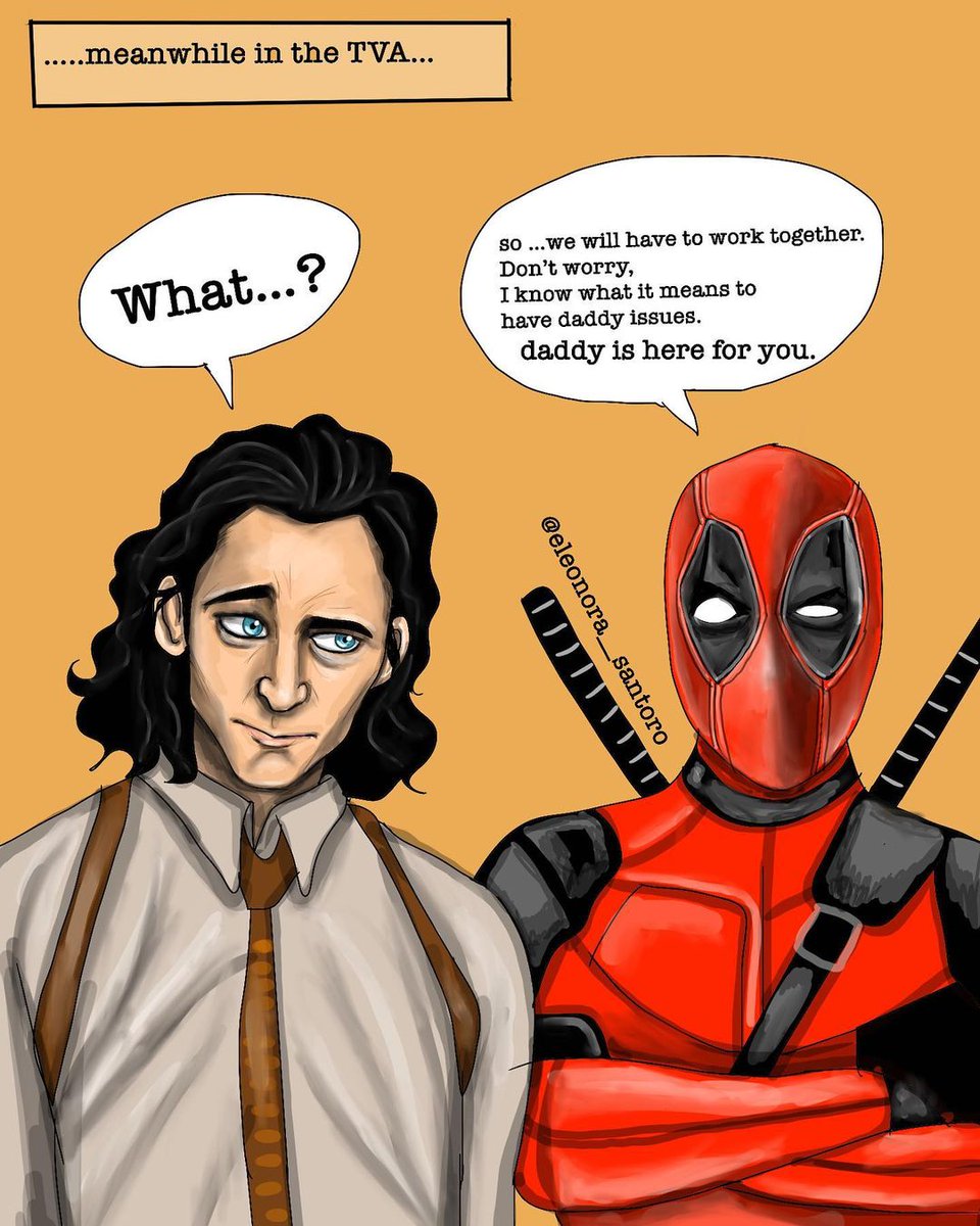 Shambelle97's tweet photo. Non accadrà mai, ma sarebbe davvero divertente. 🤣

Art by: "Eleonora Santoro"

#Loki #Deadpool3 https://t.co/PIsEGnwqeZ