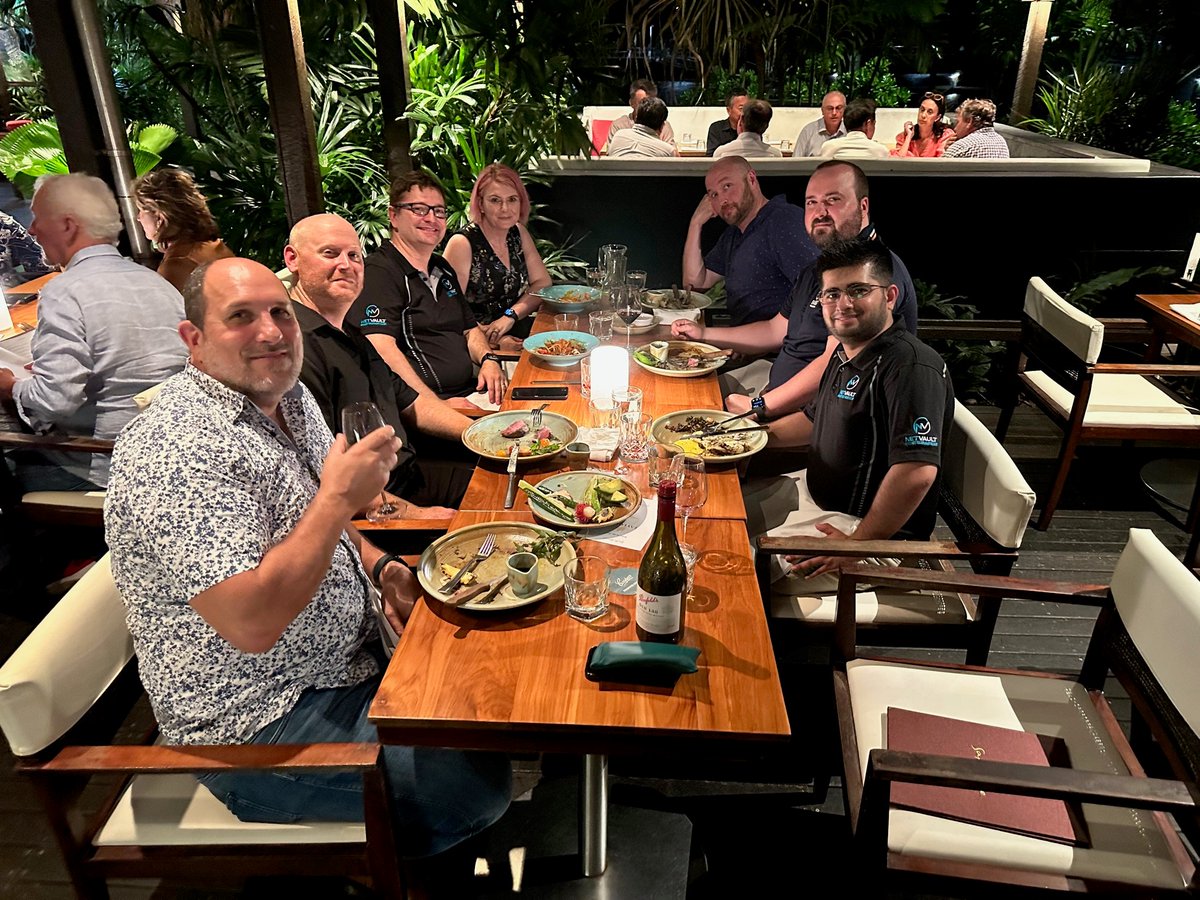NetVaultAus's tweet photo. NetVault and @ReefInfoTech  have had a long term business partnership for over a decade, so it’s always great to be able to take their senior team out for dinner as a special thank you for their ongoing business and support. Let’s kick goals together in 2023! https://t.co/Z604SNFizN