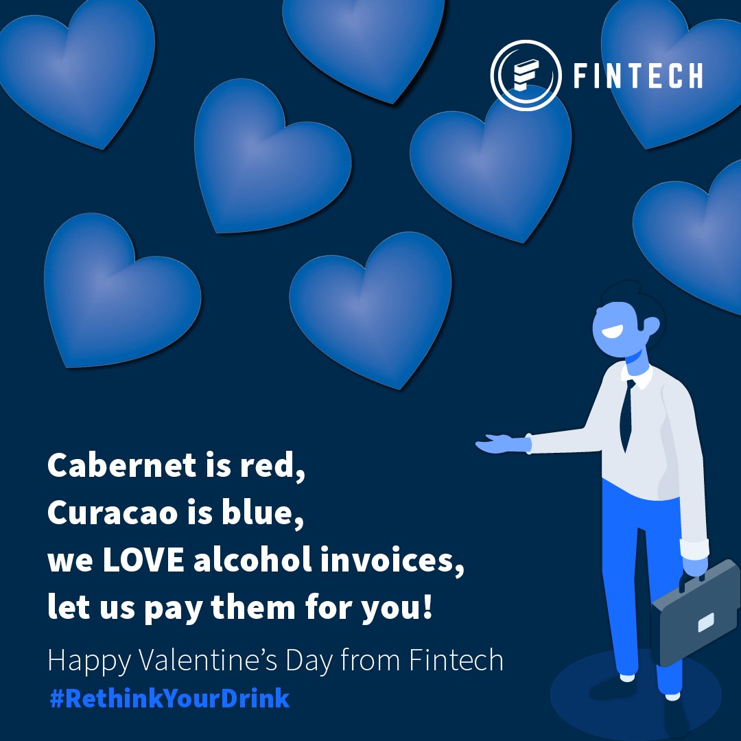 FintechBevAlc's tweet image. Happy V-Day from the Fintech family! We hope you all have a wonderful holiday, whichever way you choose to spend it 🍸🥃🍹🍷🍾🍺

#ValentinesDay #RethinkYourDrink #FintechBevAlc #PaymentSource #AlcoholBusinessSimplified