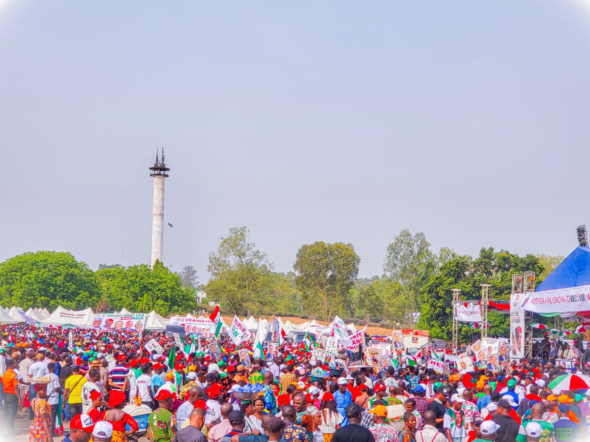 HabuAli72159204's tweet photo. *Hello, South East 👋*

Happening Now!

2023 PDP Atiku/Okowa Presidential Campaign Rally, in Enugu State. *#RecoverNigeria.*

South East for *Atiku Abubakar*

*#recoverenuguwithpdp  #AtikuIsComing2023 #WeWantPDPBack #RESETNigeria.*

#kwayogumel. https://t.co/bF3vqa5hyA
