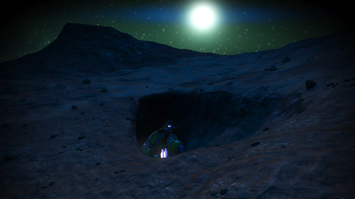 Mayday. Crashlanded. Stuck underground. Send help. 
Preferably miners. 
#PS4share #NoMansSky #Screenshot