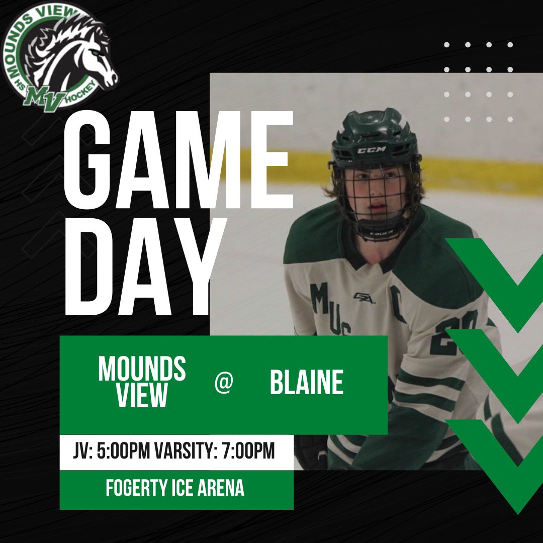 Mounds View Boys Hockey on Twitter "It’s Game Day!! Mustangs (10111