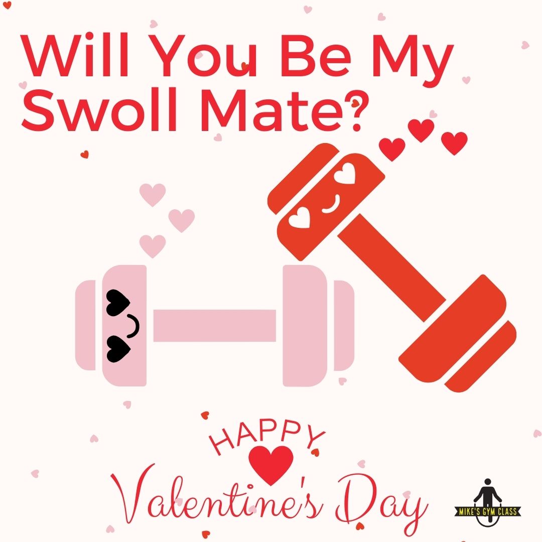 mikesgymclass's tweet photo. Will you be my swoll mate? 🏋♀

#mikesgymclass #valentines #happyvalentines #gym #gymhumor https://t.co/OYRkuPK9mt