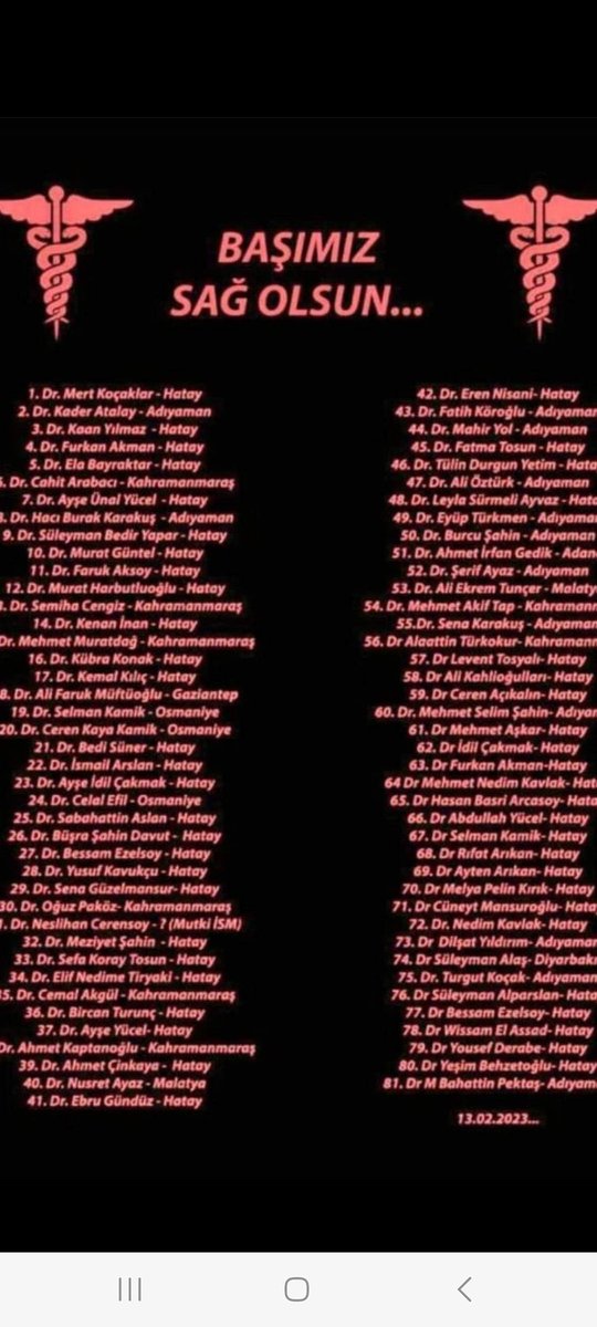 Başımız sağolsun…
