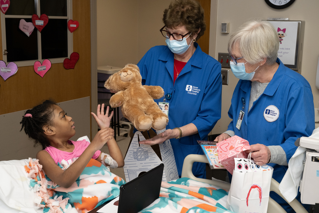 Akron Children's felt the love today.❤️ Thank you to our kind donors who sent cards, toys, and other goodies for our patients and to our volunteers who helped distribute it all. You truly made Valentine's Day special!