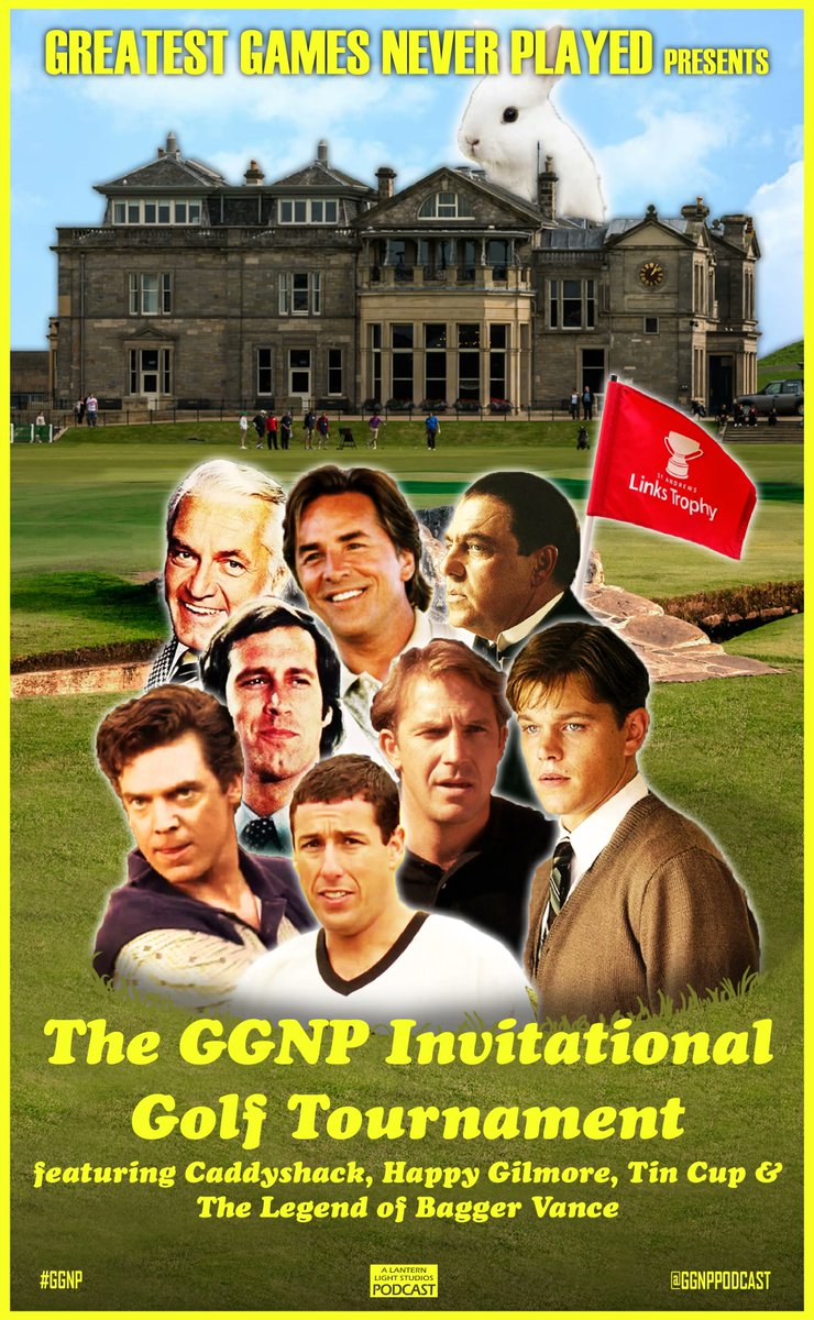ggnppodcast's tweet photo. 🔥🔥New Episode out Now!!🔥🔥 

The top golf films ever send their best to the 1st GGNP Invitational!🏌️‍♂️⛳

Caddyshack vs Tin Cup vs Happy Gilmore vs The Legend of Bagger Vance!!!

Only one can win the fantasy golf tourney you didn't know you wanted🏆

https://t.co/yEFSNcvV1G https://t.co/XD4dm9Cmh4