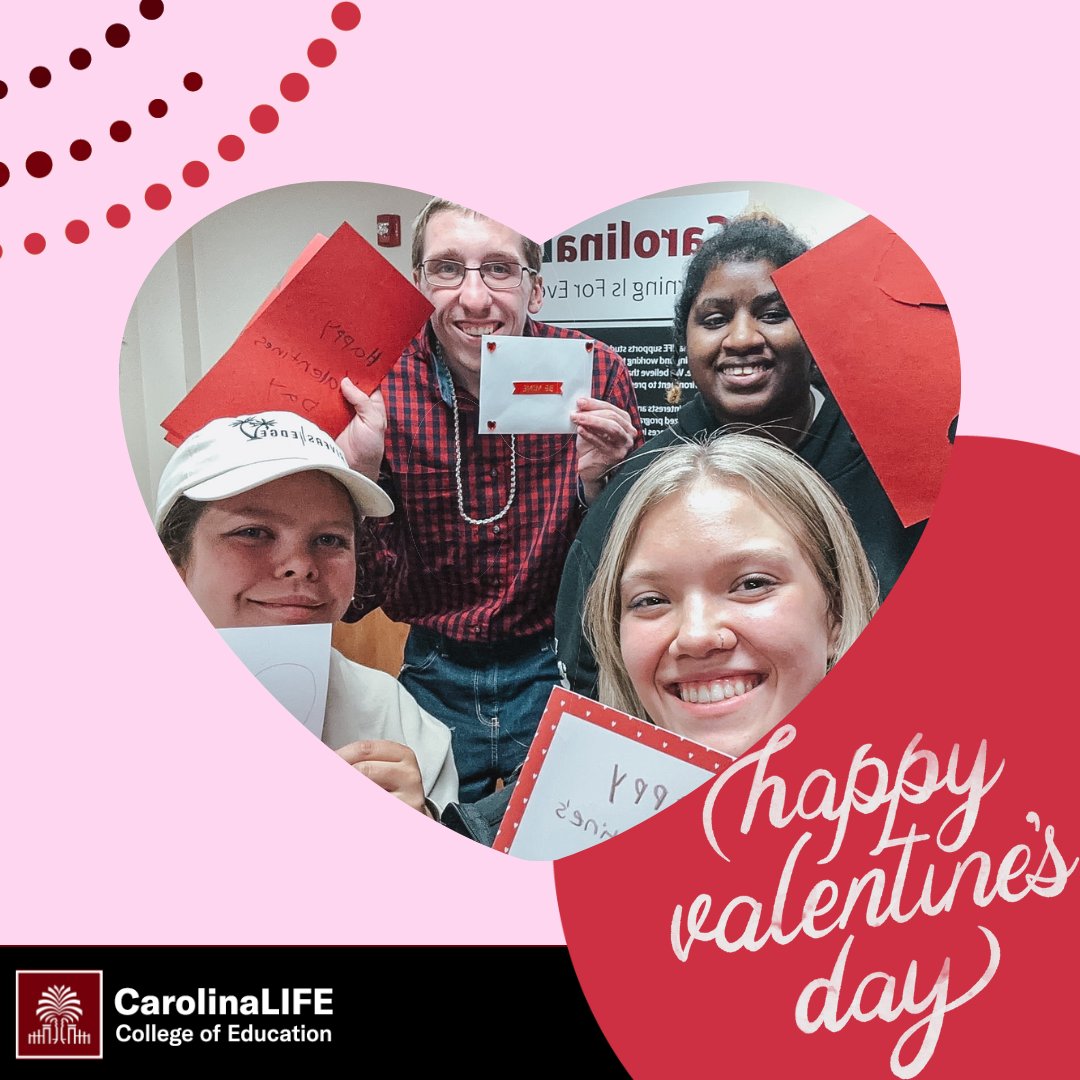 UofSC_LIFE's tweet photo. Happy Valentines Day from the CarolinaLIFE Staff and Students! https://t.co/DNnSUJkKtX
