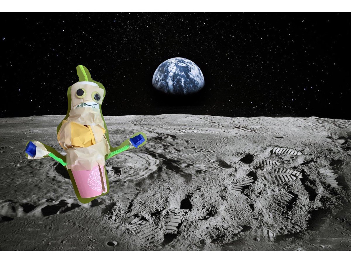 mscourtneyleahy's tweet photo. Innovators learned about droids and rovers, prototyped their own, then used Pic Collage to display their design on the Moon. @SHPK8innovation https://t.co/xwnwziKV47