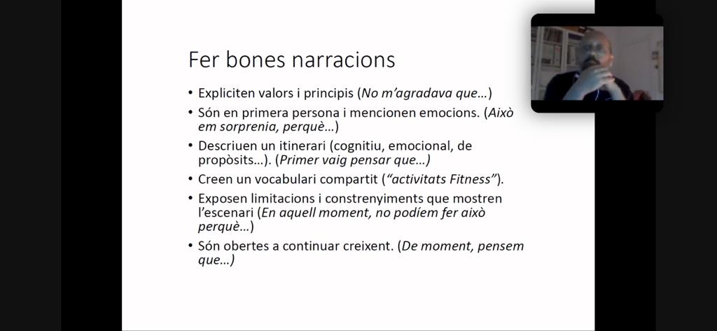 aliancesmagnet's tweet photo. "Amb el temps compartir històries comunes crea una comunitat d'interpretació de gran eficàcia no només per la cohesió cultural" J. Bruner

@jdomenechca comparteix el valor de les bones narracions dins els centres educatius https://t.co/Nc8c2sDb7j