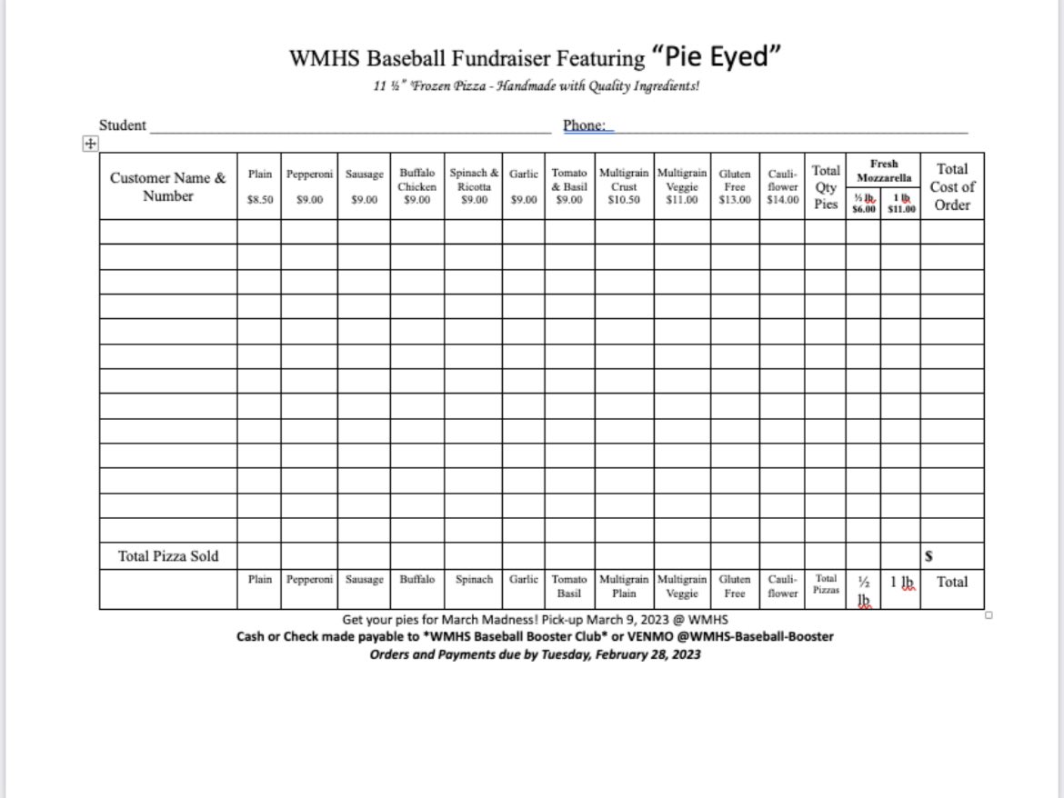 WMHS Baseball fundraiser is going on! <a href="/BaseballWM/">West Milford Baseball</a>