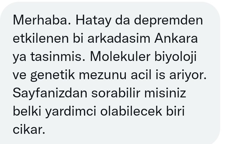 Ankara, biyolog iş imkanı aranıyor...
iletişim:
05523823700