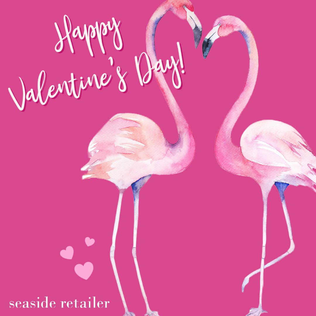 Roses are RED❤️violets are BLUE💙and flamingos are PINK🦩. Wishing you a Happy Valentine's day from all of us at Seaside Retailer! 😎 . . . #seasideretailer #seasideretailermagazine #retail #retailer #valentinesday #flamingo