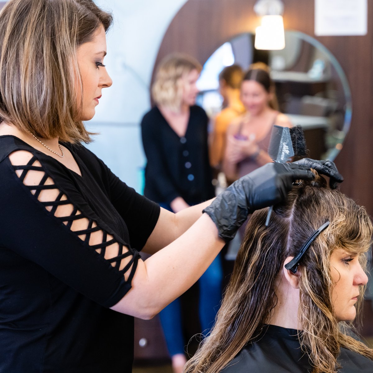 Bringing love to your locks with our expert hair styling services! ❤️ Whether you're looking for a bold new look or just a touch-up for your special Valentine's Day plans, Salon Surreal is here to help.