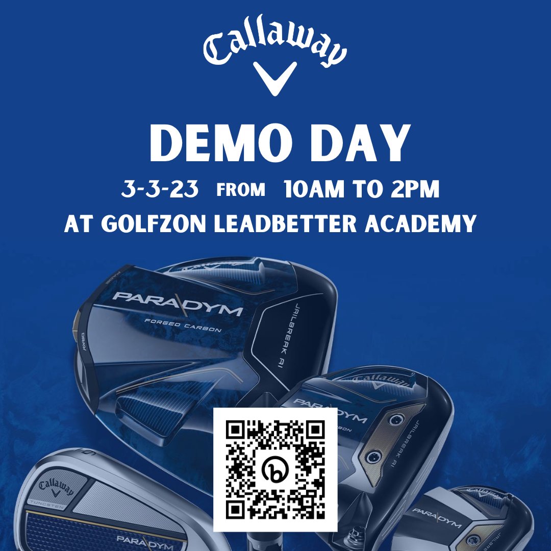Are you looking to take your golf game to the next level? Then don't miss the chance to attend Callaway's Club Fitting Demo event at Golfzon Leadbetter Academy! Book your fitting appointment at bit.ly/CallawayClubDe….
