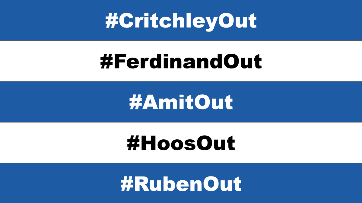 zeroclout_'s tweet photo. What's happened to our club #QPR #CritchleyOut #FerdinandOut #AmitOut #HoosOut #RubenOut https://t.co/4ykzMT4mm0