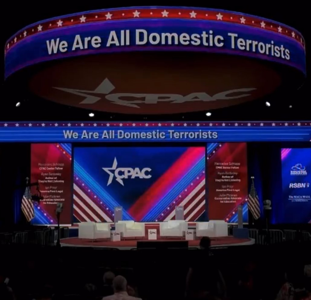 KinvillePaul's tweet photo. @JamesComer @CPAC @GOP and @CPAC and @JamesComer .  Terrorists, traitors and seditionists. https://t.co/uXffVBGR6J