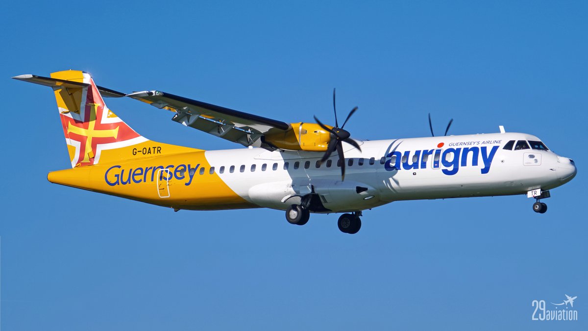 29Aviation's tweet photo. Aurigny Air Services (G-OATR) ATR 72-600 https://t.co/bP2lB3sAoQ | #Aurigny #ATR72 #Guernsey #GuernseyAirport #ATR76 #PlaneSpotting #AviationPhotography #AvGeek #GCI #EGJB #Paris #ParisCDG #CDG #LFPG #Planes #TurboProp https://t.co/i0vy5x1jK2