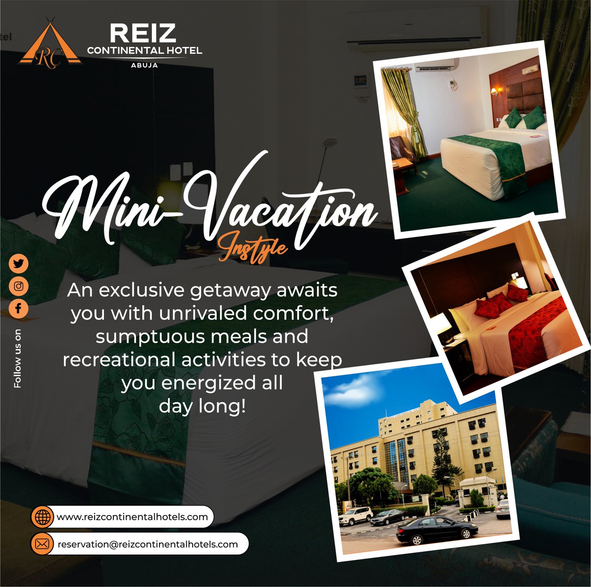 Whether you travel for work or pleasure, we'll make it an unforgettable experience. Immediately make a reservation!
#Reizhotel #luxury #besthotel#staycation #travel #vacation #holiday #travelgram #hotel #relax #getaway #adventure #luxury #staysafe #weekend #Holidays