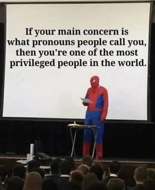 Bigblack_Hawk's tweet photo. #checkyourprivilege #pronouns #usefulidiots #arrogance #selfimportant #findsomethingbettertodo https://t.co/3351UByh4J