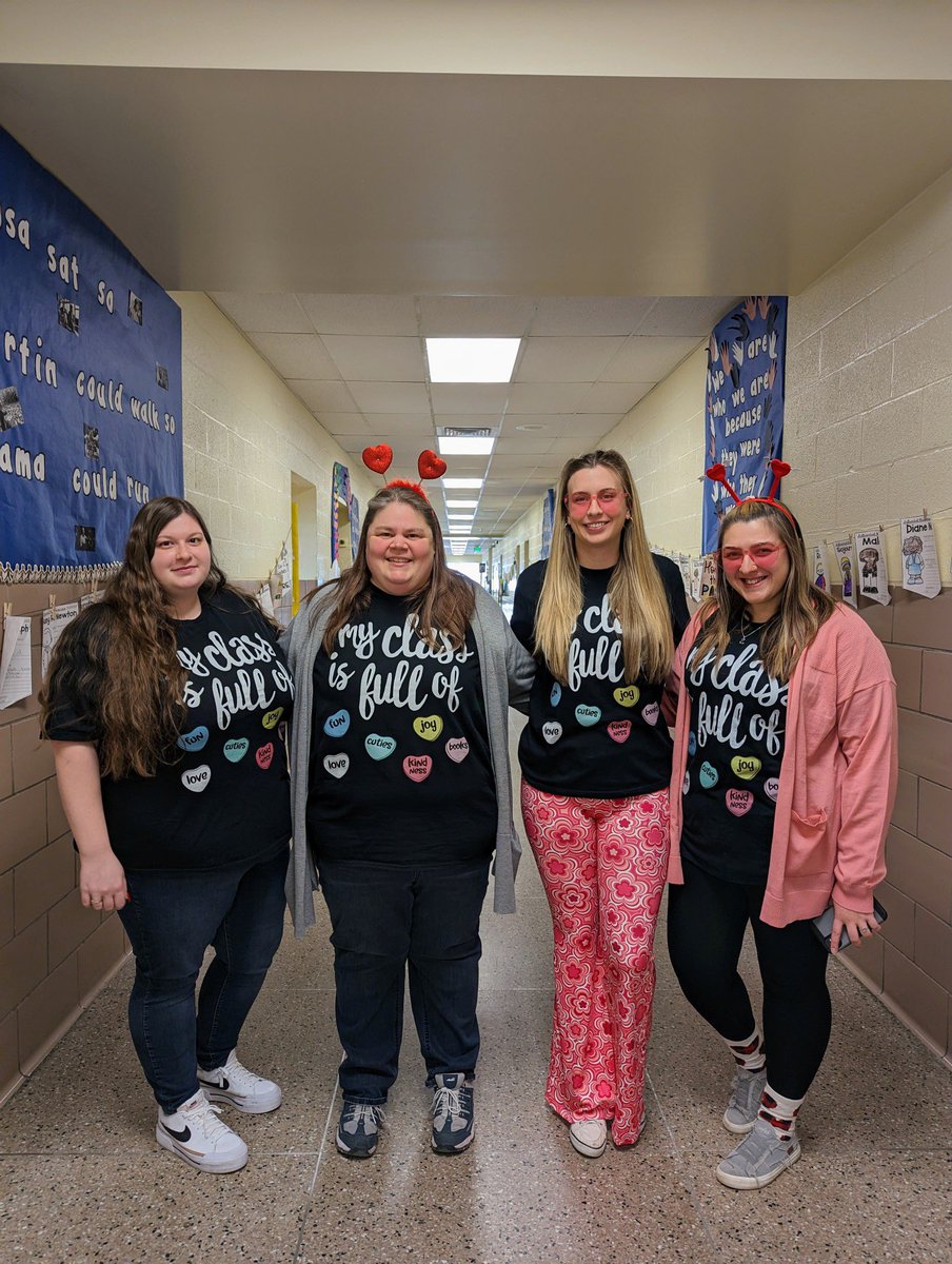 Happy Valentine’s Day from the Second Grade team minus one 💕