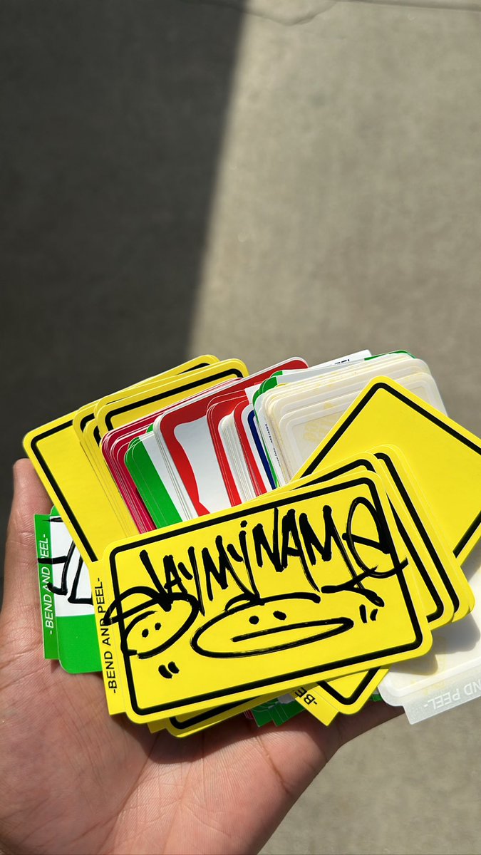 CHEFSAYMYNAME's tweet photo. I have only 198 of these hand drawn stickers by me. Only available Friday the Hollywood Palladium show. https://t.co/7mNMtFsSLY