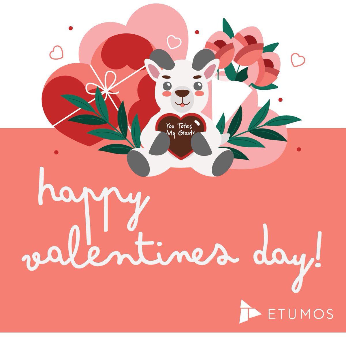 We just wanted to make sure we told you that... if you were a fresh patch of grass... we'd chew on you last ❤️#HappyValentinesDay from the goats - to a G.O.A.T 🐐