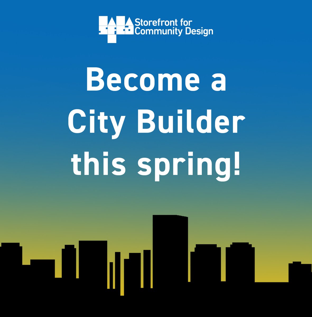 What do you want to understand better or change about our city? Join us this spring to discover and design solutions that make positive change in our neighborhoods.

Learn more and register by Wednesday, February 15: storefrontrichmond.org/design-worksho…