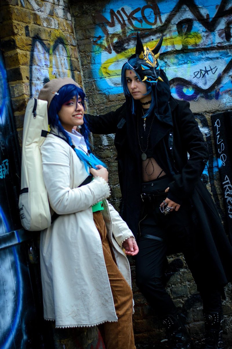 Cosplaying casual Genshin is really nice because the wigs alone are pretty recognisable? 

Photo: @naxsnaps     
Venti: <a href="/cereselcosplay/">CereselCosplay</a>
Xiao: @thesparkofrevolution     

#genshinimpact #genshinimpactcosplay #cosplay #xiao #venti #xiaocosplay #venticosplay