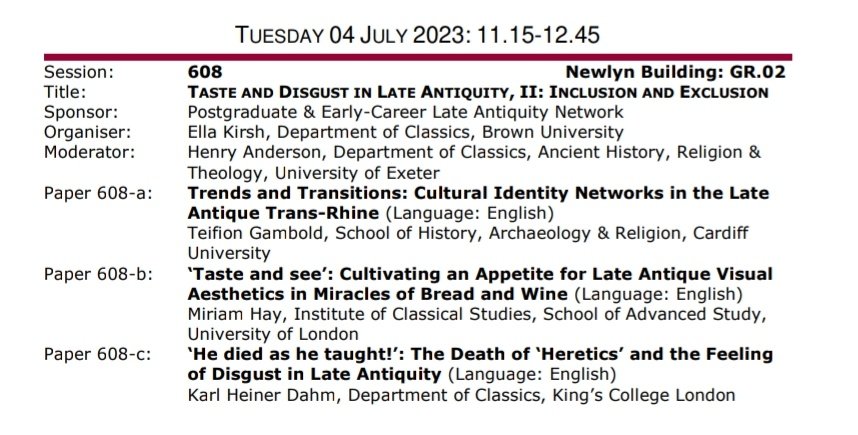 MiriamAnnaHay's tweet photo. Registered for @IMC_Leeds and looking forward to being part of an exciting series of panels! #imc2023 https://t.co/F0JEA4UD9R