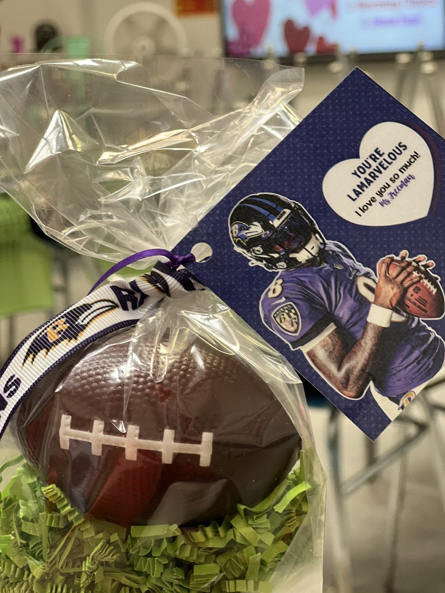 Only the best football team and QB valentines for my favorite 4th graders 🖤🤍💜
<a href="/Ravens/">Baltimore Ravens</a> <a href="/Lj_era8/">Lamar Jackson</a>