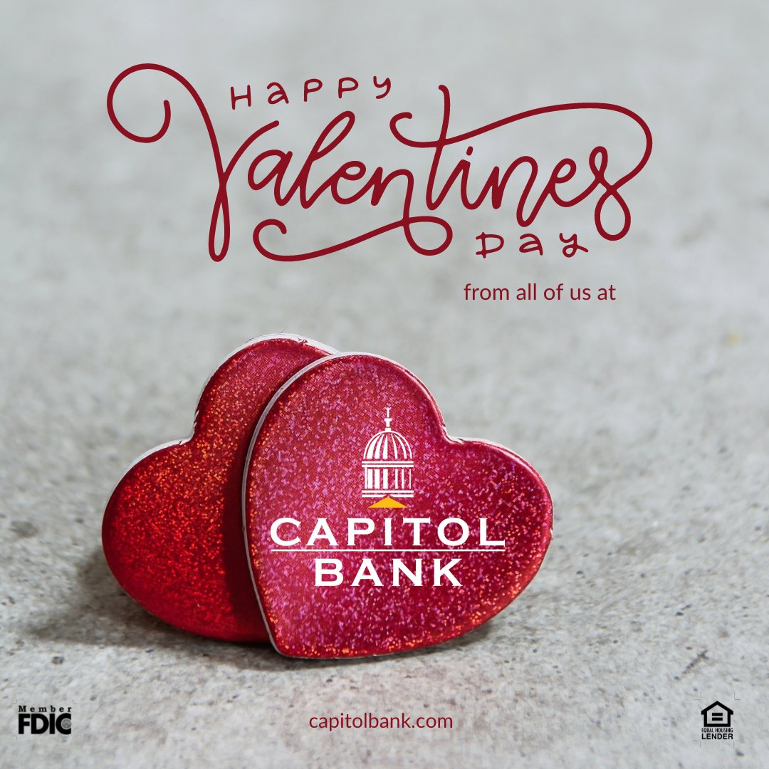 What a beautiful day to say how much we love serving our customers &amp; appreciate their trust in us!
Happy Valentine's Day! ❤️
#LoveOurCustomers #HappyValentinesDay #CapitolBank