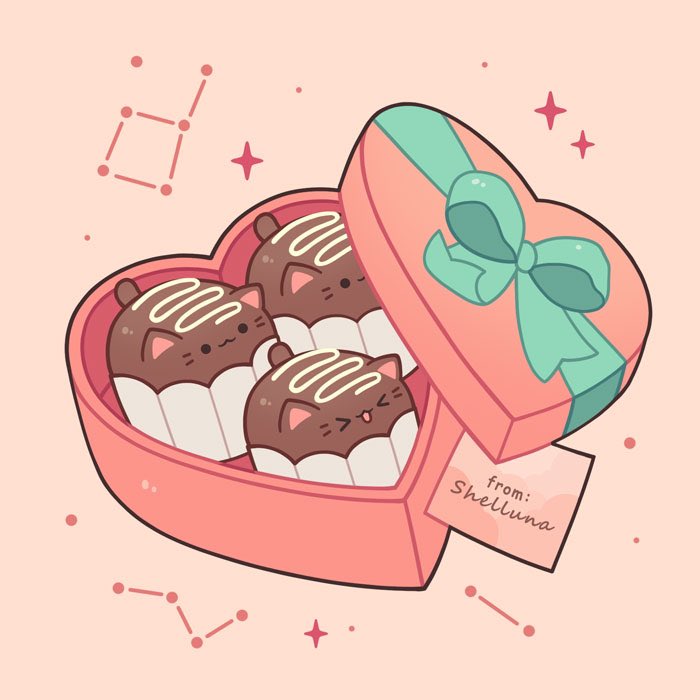 Shelluna_'s tweet photo. Happy Valentine's Day from me to you! π€π This was done for week 2 of #fallingforfebruary2023 : #chocolatebox and day 14 of #doodleadayfeb : #heart!
#kawaii #dessert #shelluna #valentine2023 https://t.co/rrmTYC1NEw