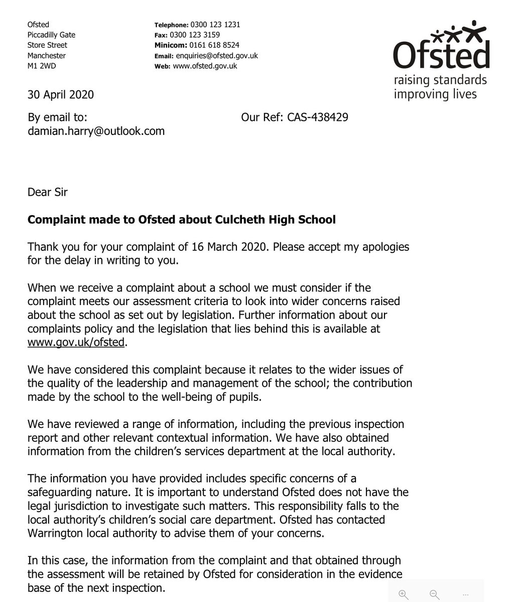 If Culcheth High School, Warrington Borough Council & Ofsted had acted on my Formal Complaint, the two bullies at Culcheth High School would not have been there, Brianna Ghey would not have come to harm by them, it is that simple. I am so fucking angry.