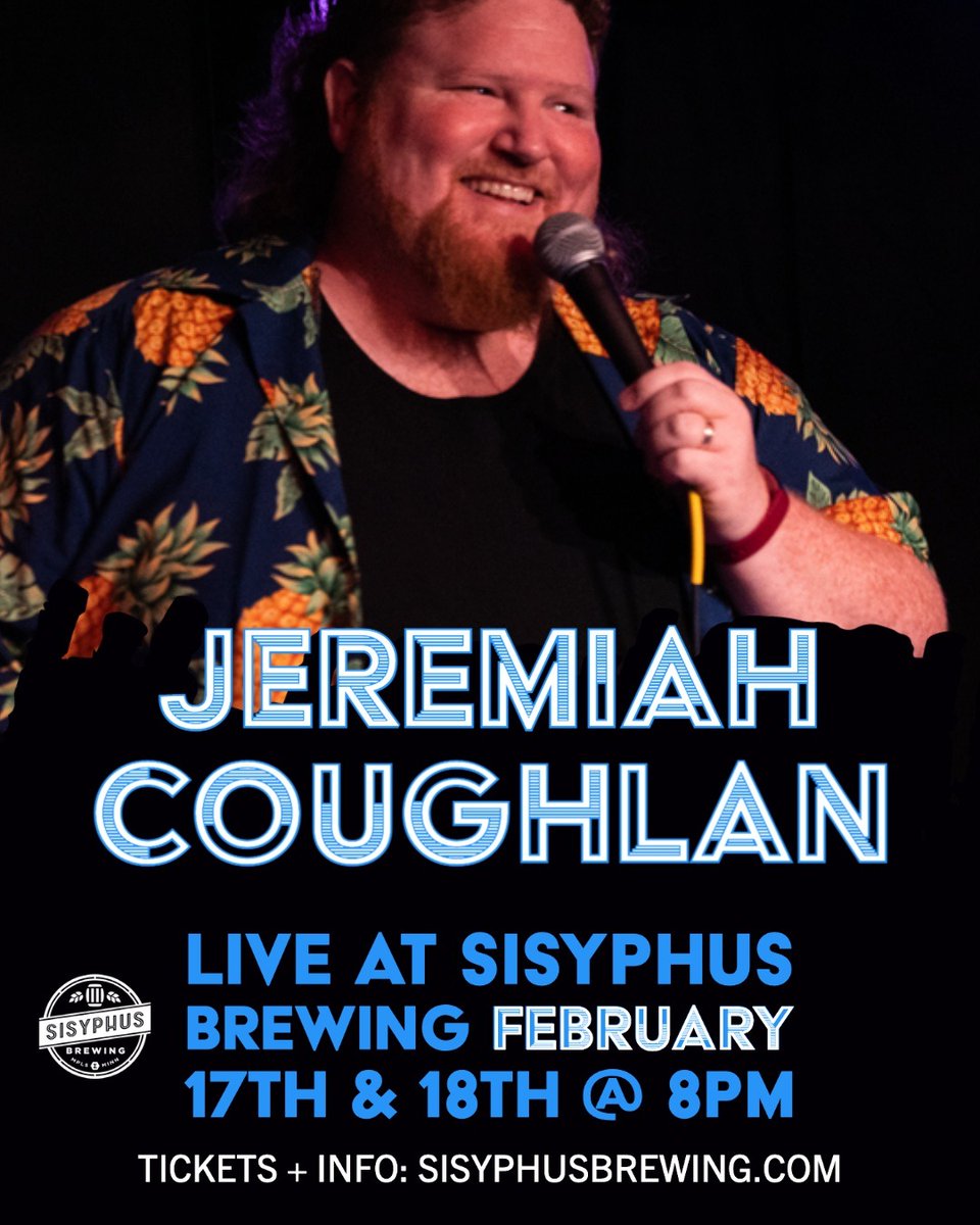 Sisyphus Brewing (@sisyphusbrewing) on Twitter photo THIS WEEKEND! <a href="/haha_jcough/">Jeremiah Coughlan</a> is a comedian with a very distinct style. Dave Attell recently described him on stage as “someone who looks like he knows everything there is to know about parrots.” Tickets: dojour.us/e/16423
<a href="/hipearlrose/">Pearl Rose</a> <a href="/itslahiru/">Lahiru Samarasinghe</a> #twincitiescomedy THIS WEEKEND! <a href="/haha_jcough/">Jeremiah Coughlan</a> is a comedian with a very distinct style. Dave Attell recently described him on stage as “someone who looks like he knows everything there is to know about parrots.” Tickets: dojour.us/e/16423
<a href="/hipearlrose/">Pearl Rose</a> <a href="/itslahiru/">Lahiru Samarasinghe</a> #twincitiescomedy