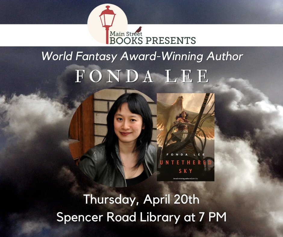 Come meet World Fantasy Award-Winning Author @FondaJLee in celebration of her newest novel, UNTETHERED SKY on April 20th! Check our link for more info: bit.ly/3lCY2ZZ #booksigning #authorevent #stcharles #stlouis #adultfantasy #amreading #indiebookstore #shoplocal